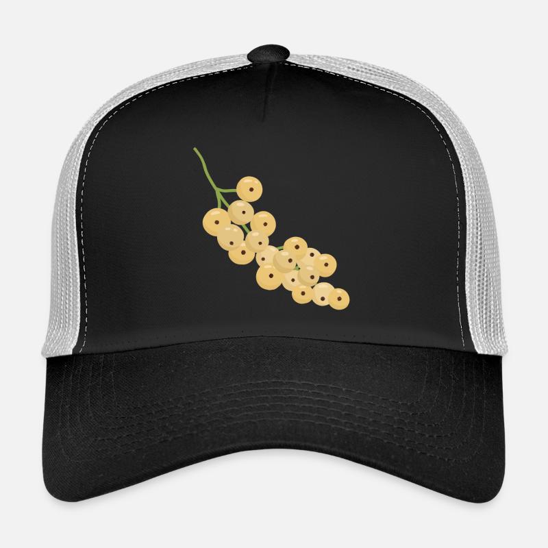 White Currant Bunch Illustration Trucker Cap
