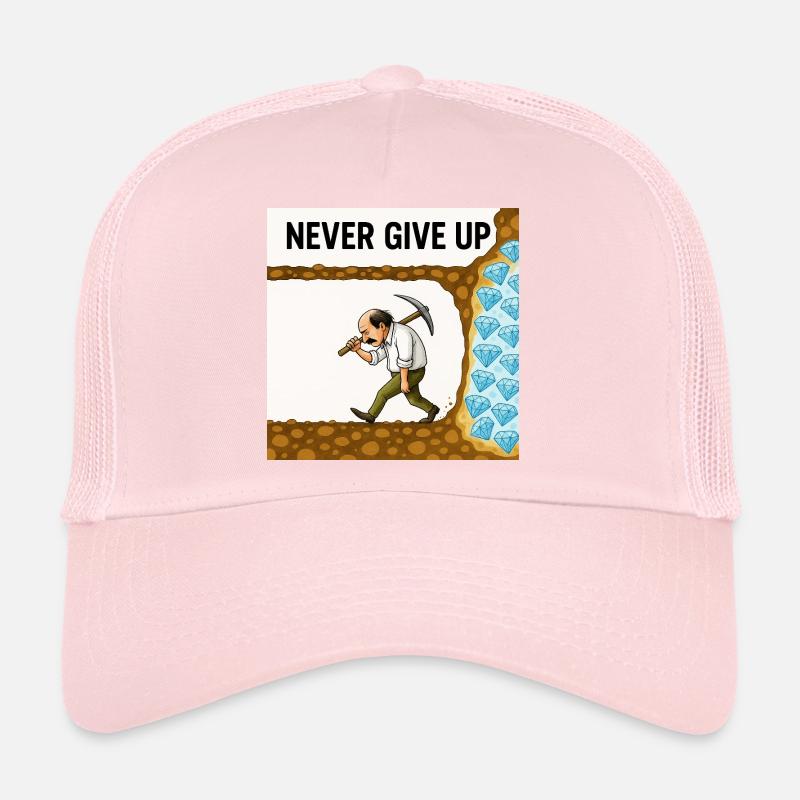 Never quit Trucker Cap