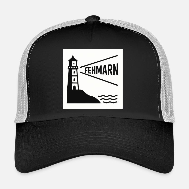 Fehmarn - Casquette trucker  - noir/gris pierre