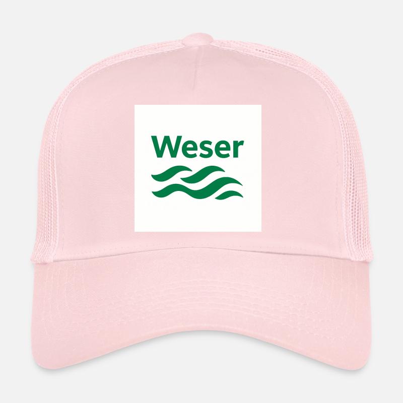 Weser vert blanc Casquette trucker 