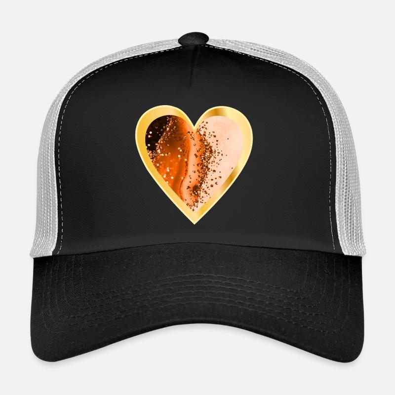 HERZ LIEBE ORANGE Trucker Cap