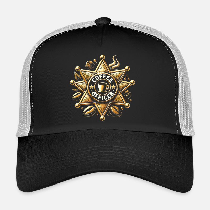 Conception de l’insigne de l’officier de café Casquette trucker 