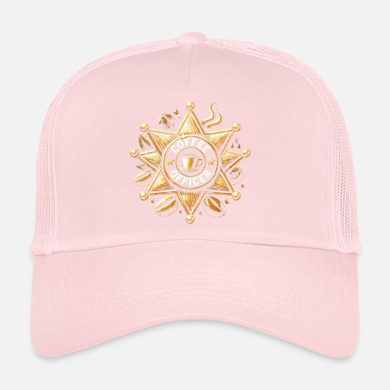 Conception de l’insigne de l’officier de café Casquette trucker 