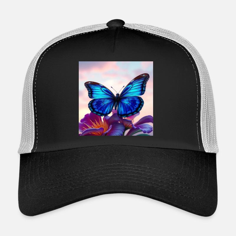 Butterfly - Trucker Cap - black/stone grey
