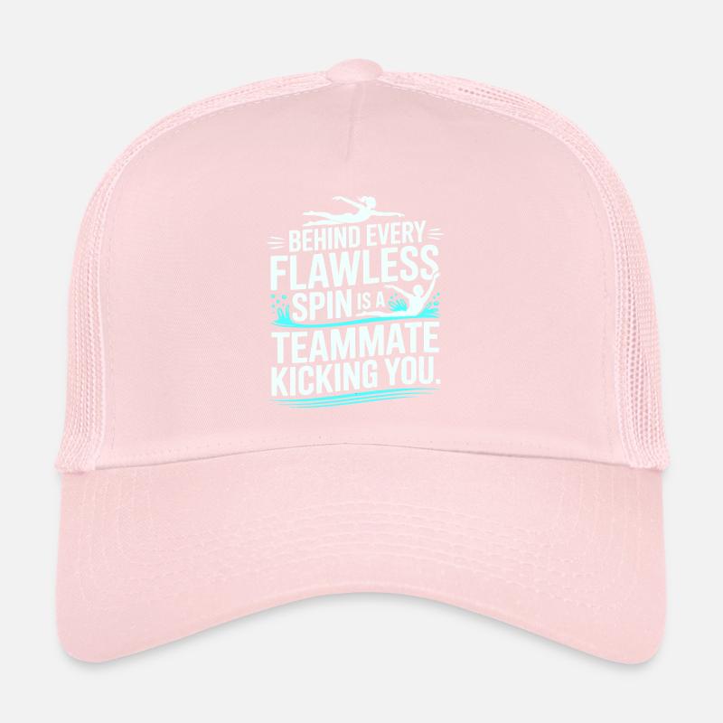 Derrière chaque rotation impeccable se cache un coéquipier de natation Casquette trucker 