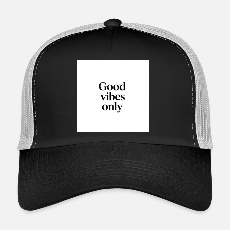 Streamlined Positive Vibes - Trucker Cap - black/stone grey