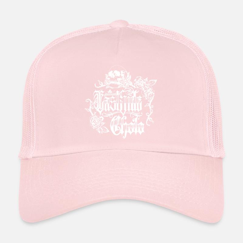 Skull Rose Gothic Design Trucker Cap