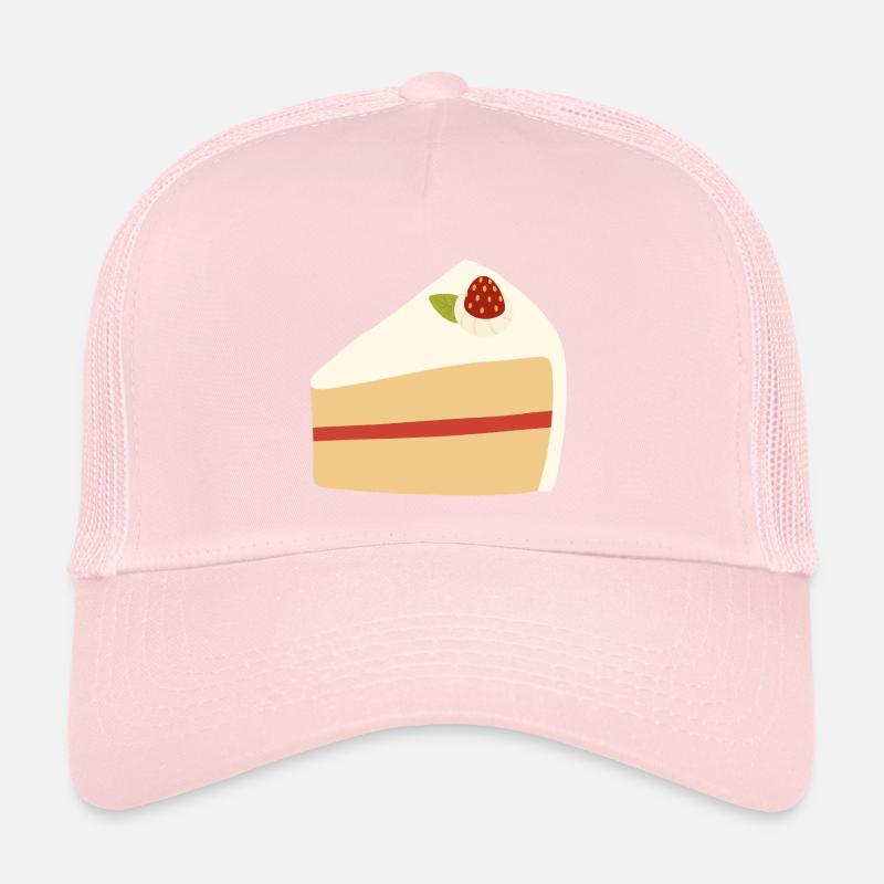 Erdbeer-Sahnetorte Illustration Trucker Cap