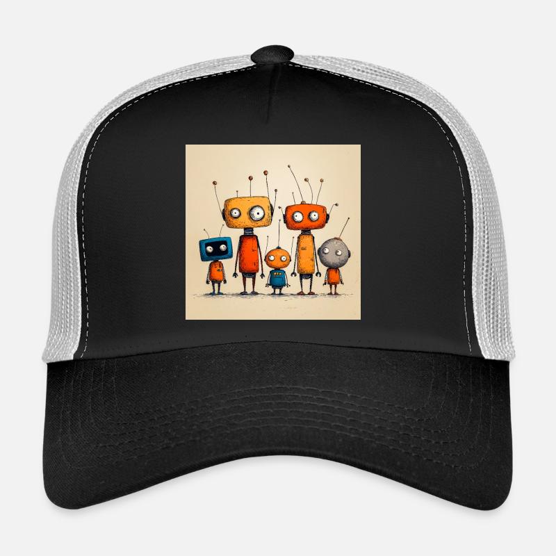 Kindlich freundlicher Roboter Trucker Cap
