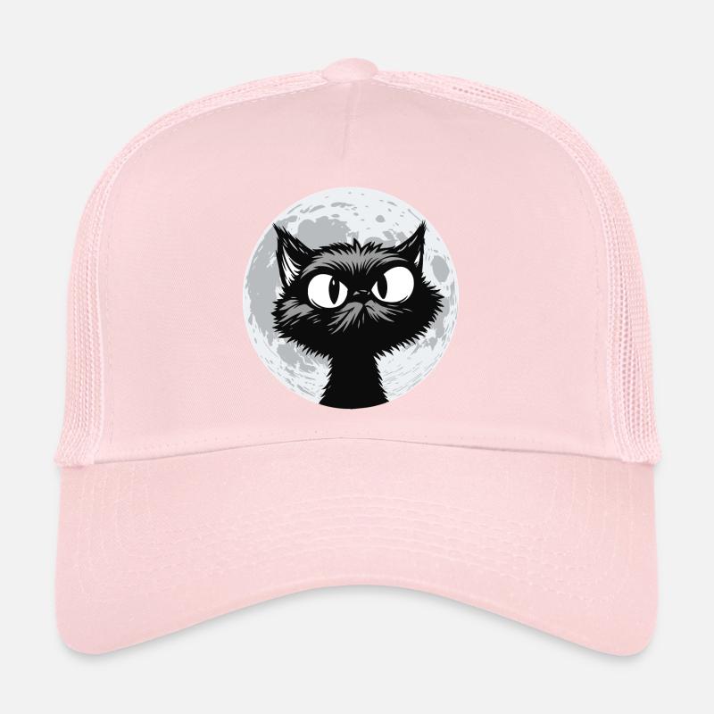 Chat de Lune Minuit Casquette trucker 