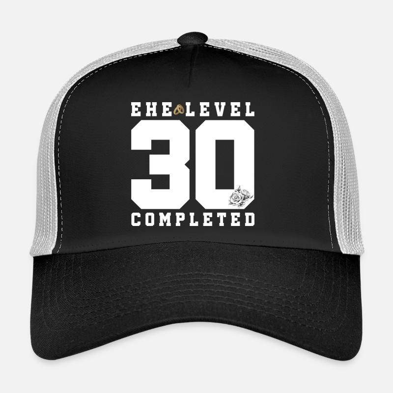 30th Wedding Anniversary - Trucker Cap - black/stone grey