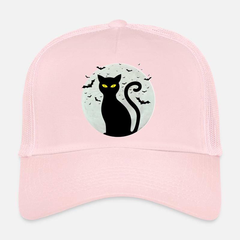 Black_cat-full_moon Casquette trucker 