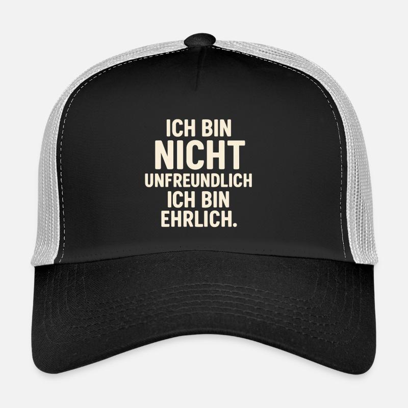 Ehrlich Unfreundlich - Hell - Trucker Cap - Schwarz/Steingrau