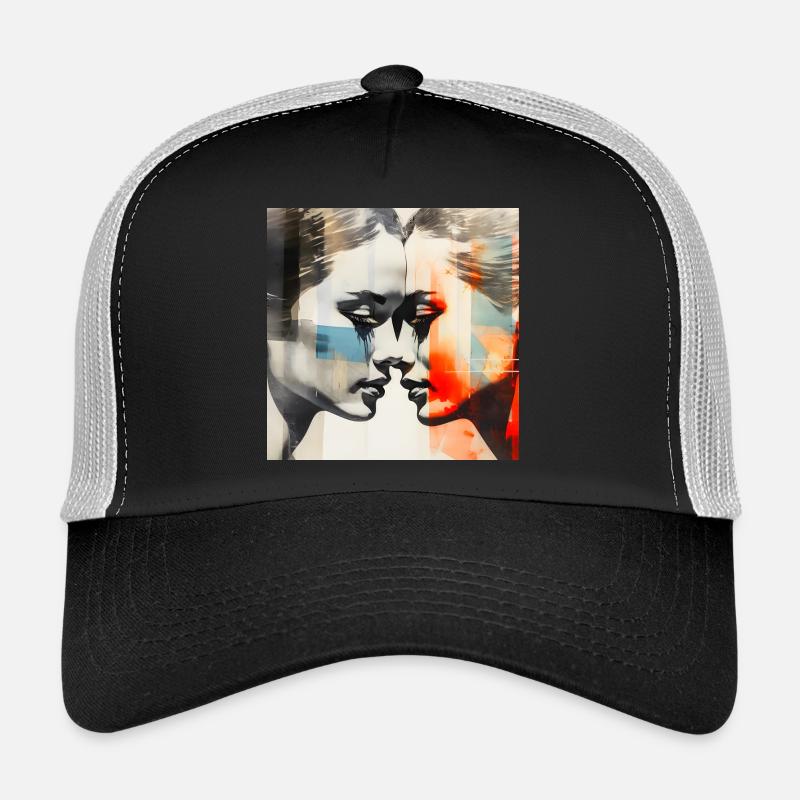 Fusion Colorée Amour Dualité Casquette trucker 