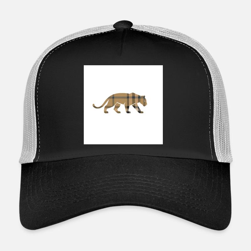 VisionWear Panther Plaid – Conception de motifs de luxe Casquette trucker 