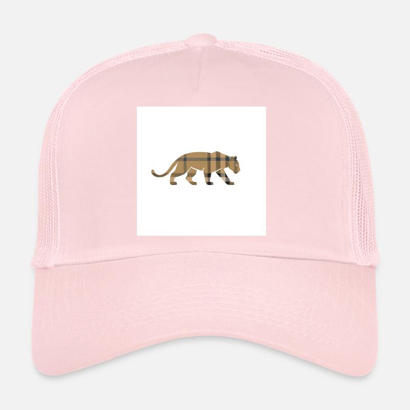 VisionWear Panther Plaid – Luxury Pattern Design Trucker Cap