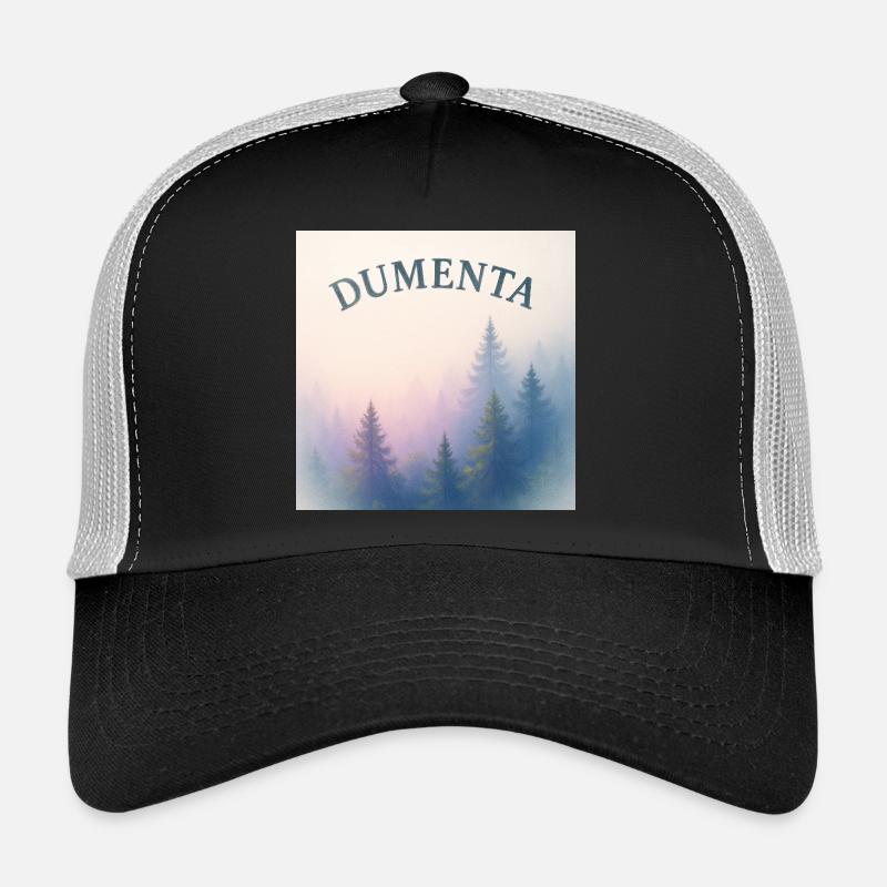 Waldlandschaft mit Dumenta Schriftzug Trucker Cap