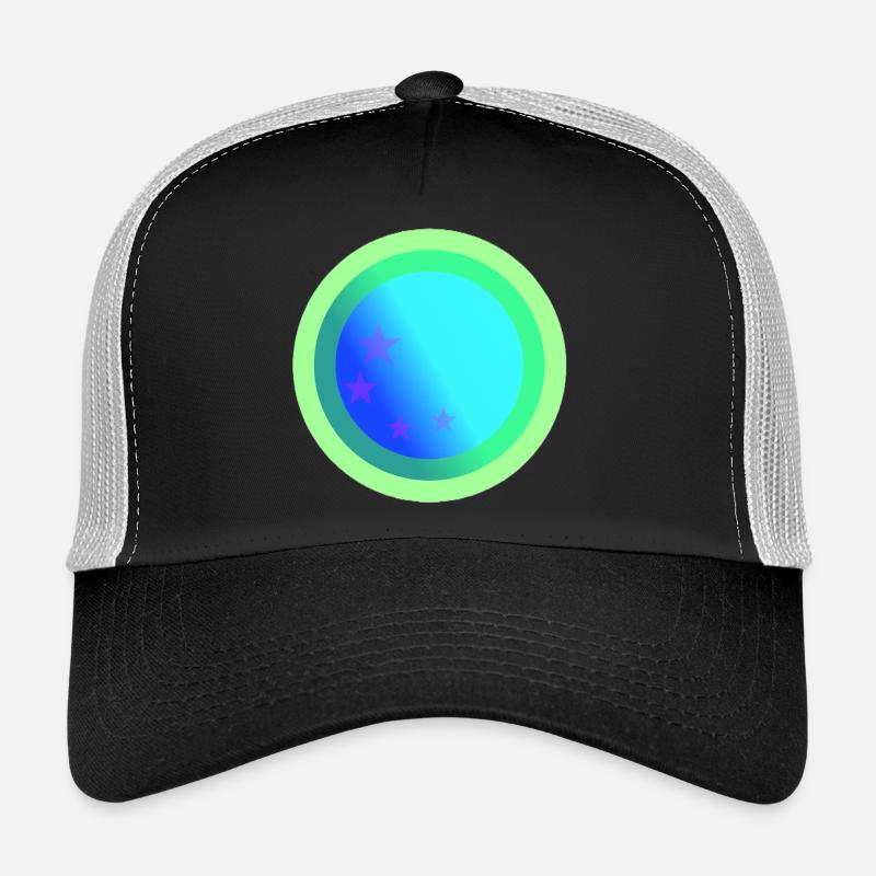 Celestial Blue Constellation Design Trucker Cap