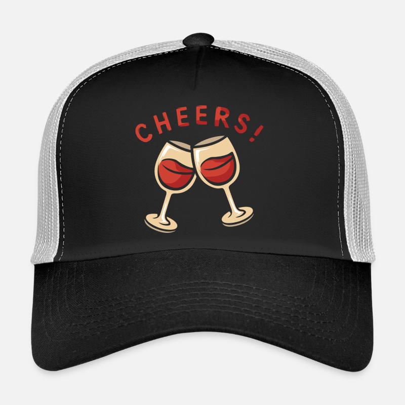 Cheers! Zwei Weingläser Trucker Cap