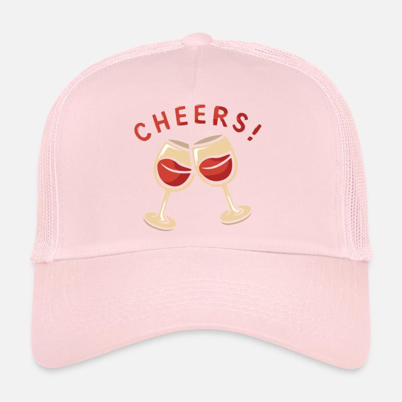 Santé ! Deux verres à vin Casquette trucker 