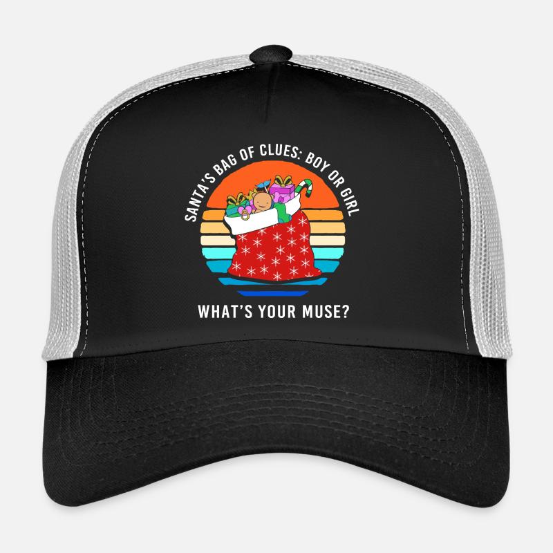 Expectant Mom Mom Christmas Trucker Cap
