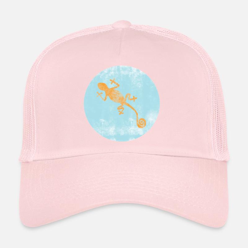 Gecko with blue Ibiza design Trucker Cap