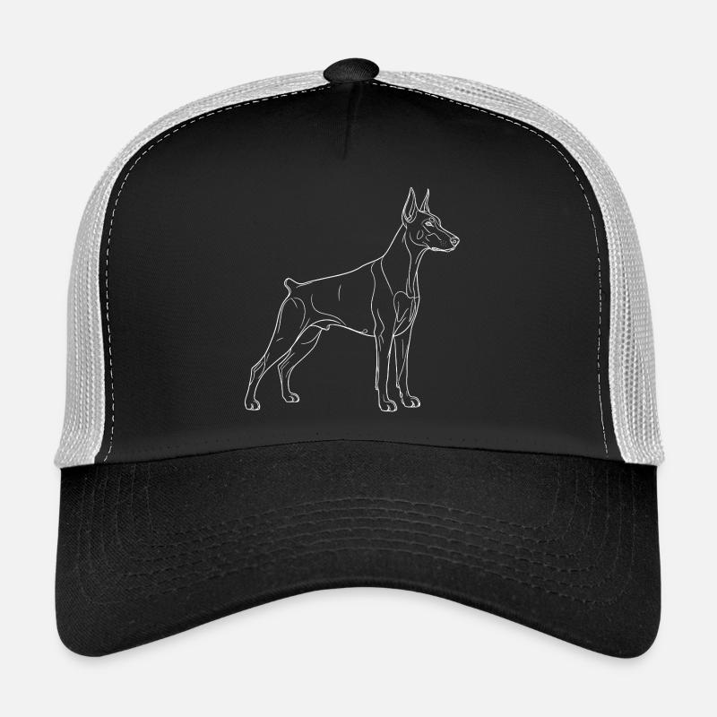 Anmutiger Dobermann in Seitenansicht Trucker Cap