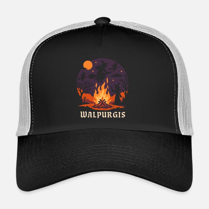 Walpurgis - Trucker Cap - Schwarz/Steingrau