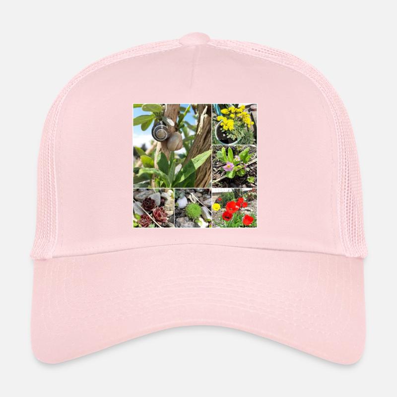 Various garden plants and snails Trucker Cap