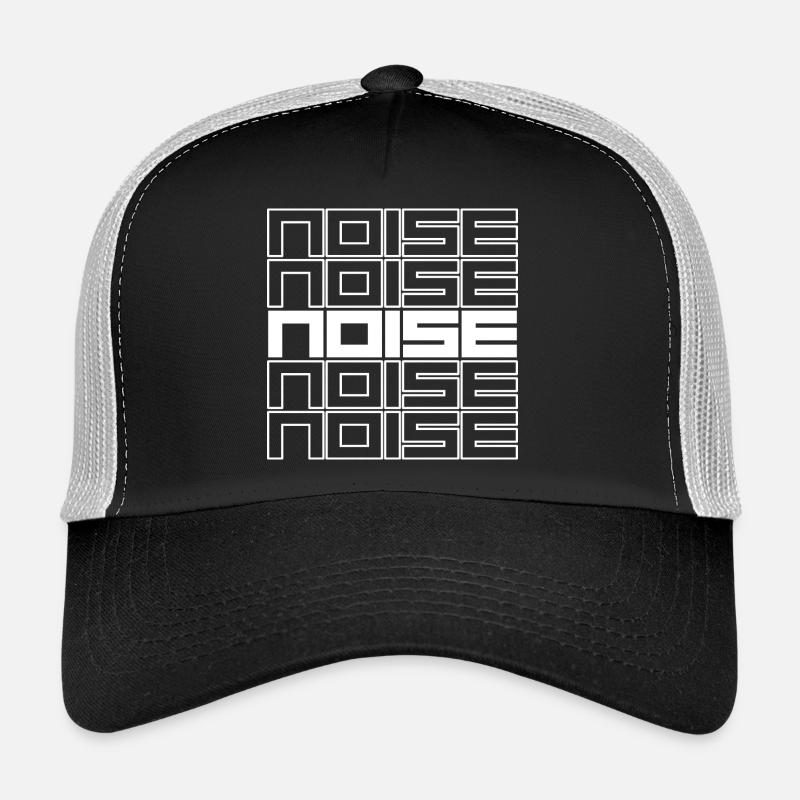 Noise Geometric Typography Bold Pattern Trucker Cap