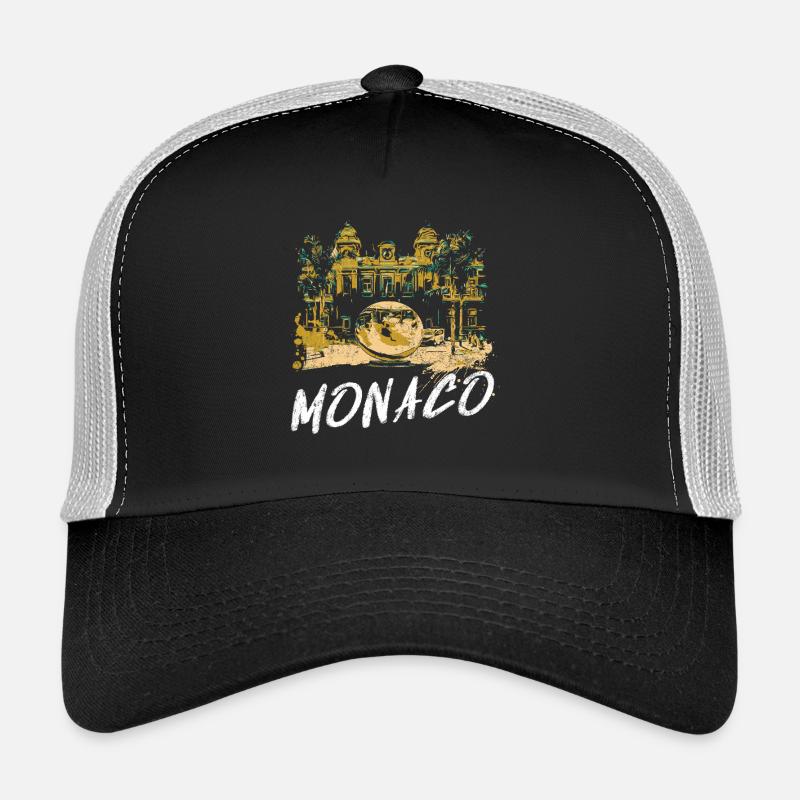Monaco façade Casino, Globe Doré Casquette trucker 
