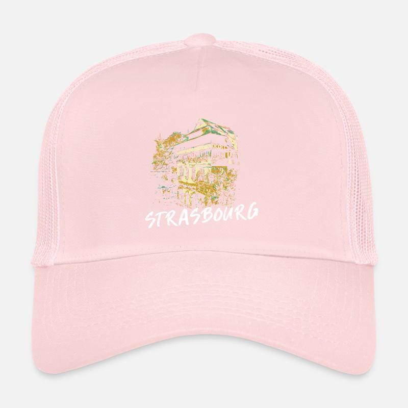 Façades typiques de Strasbourg – Illustration Casquette trucker 