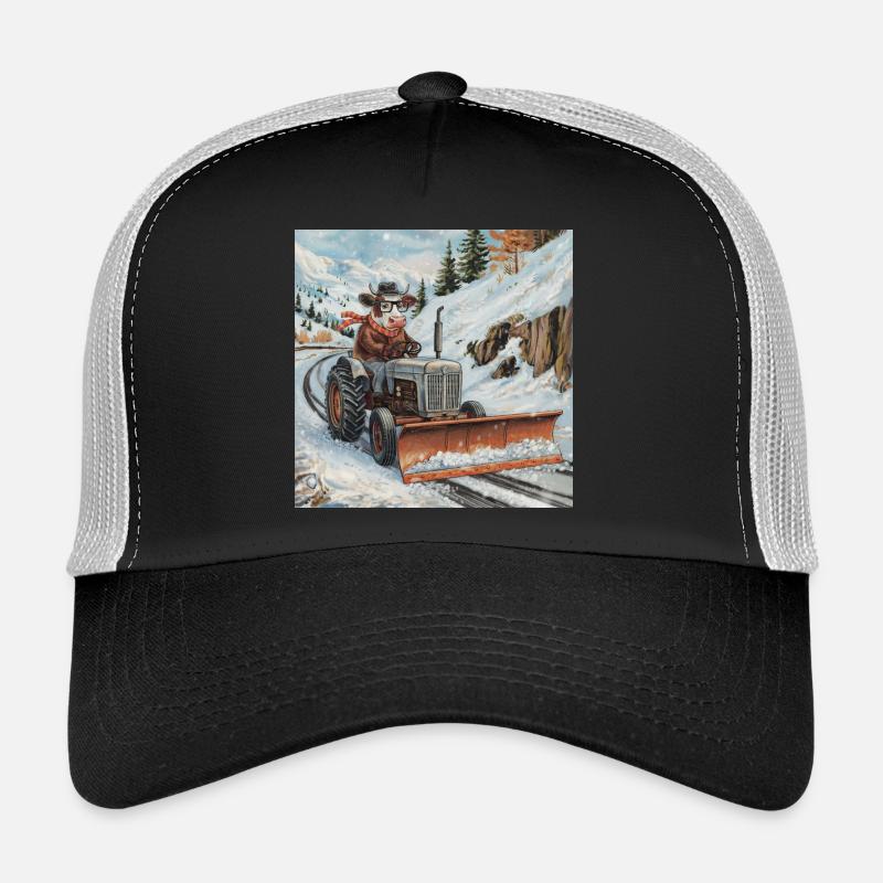 Schneepflug - Trucker Cap - Schwarz/Steingrau