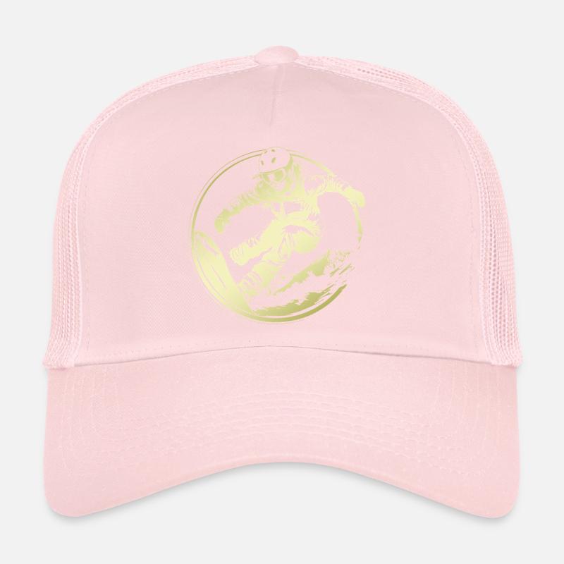 Snowboarder Silhouette Trucker Cap