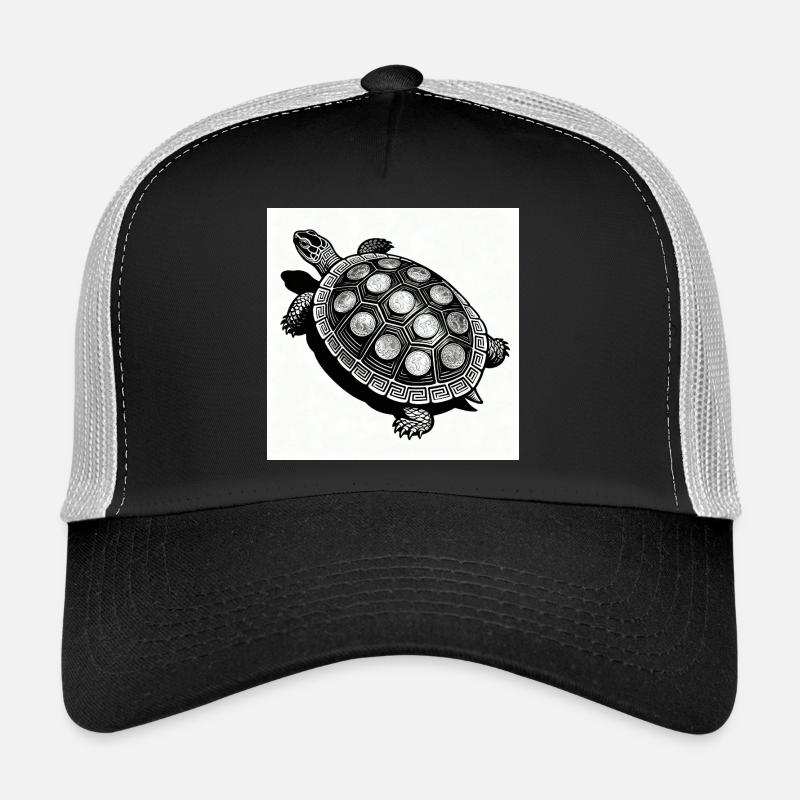 Coin Turtle Geometry Trucker Cap