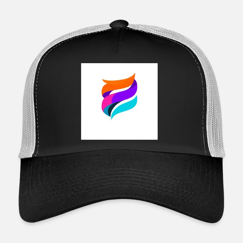 Bunte Ribbon-Form Abstrakt Trucker Cap