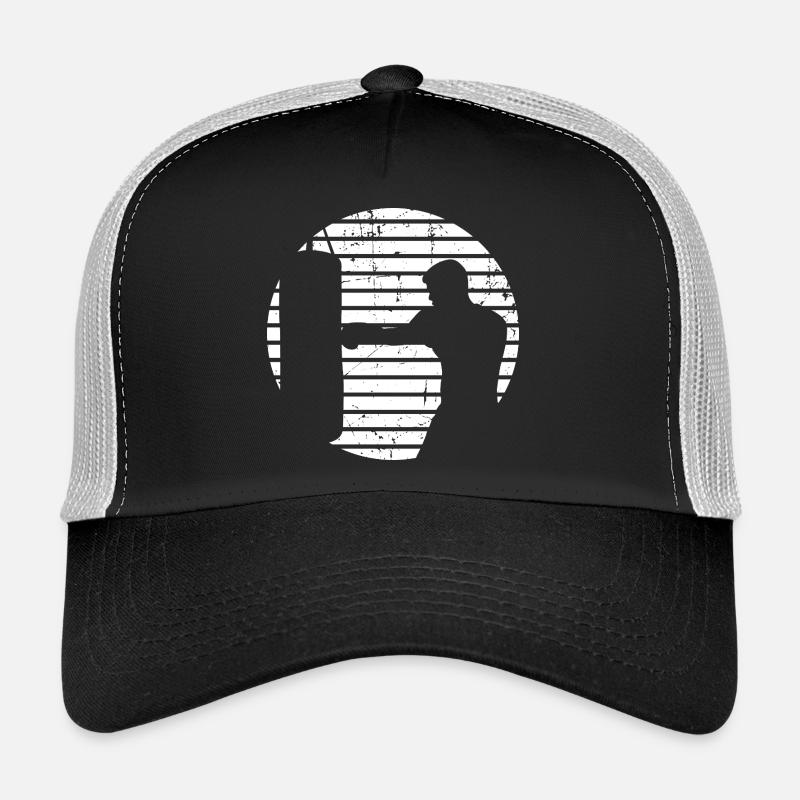 Boxer Skizze - Trucker Cap - Schwarz/Steingrau