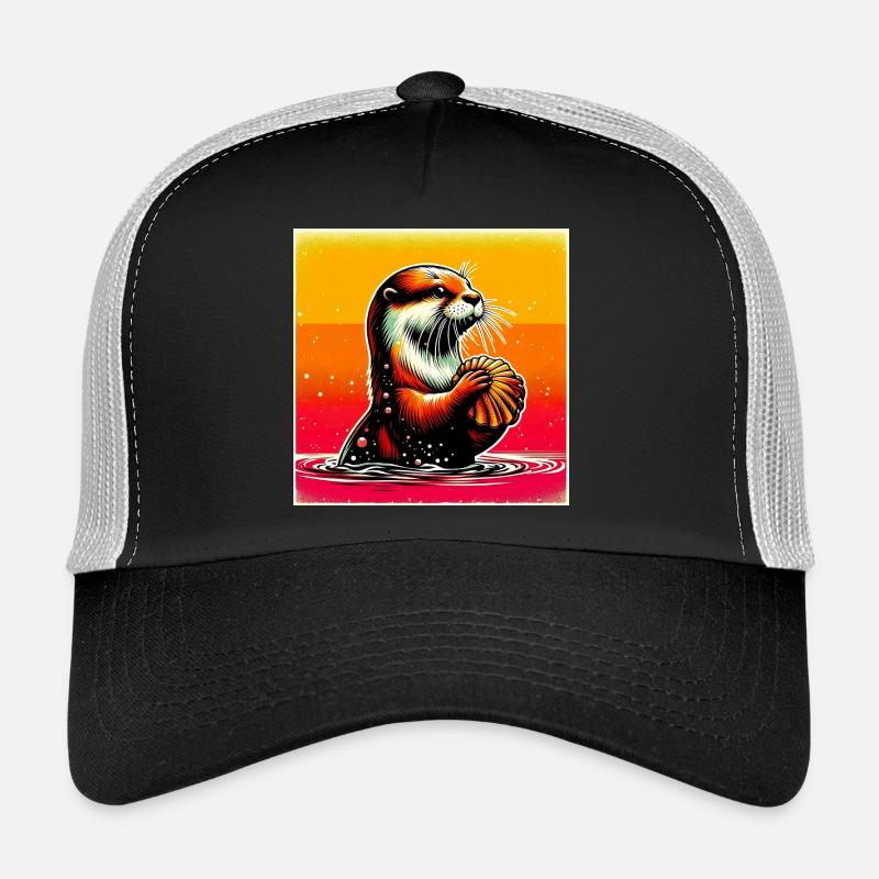 Otter - Trucker Cap - Schwarz/Steingrau