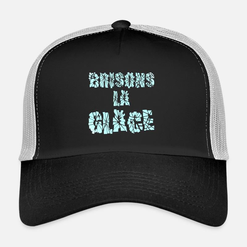 BRISONS LA GLACE !  - Trucker Cap - black/stone grey