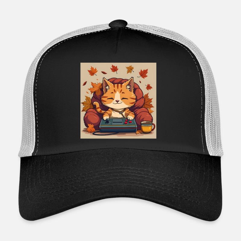 Gaming Cat Trucker Cap