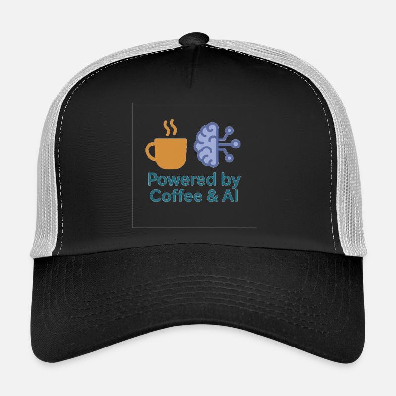 Conception de puissance Coffee AI Casquette trucker 