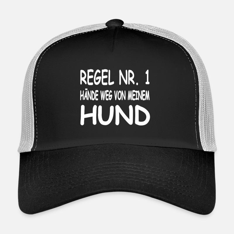 Hunde - Trucker Cap - Schwarz/Steingrau