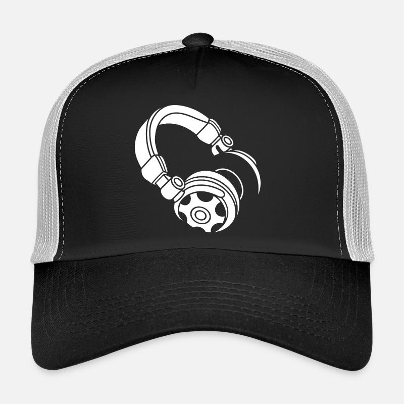 Silhouette du casque : DJ & Music Vibes Casquette trucker 