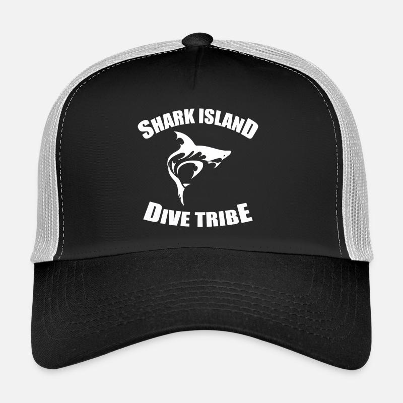 Tribu de plongée de l'île aux requins Casquette trucker 