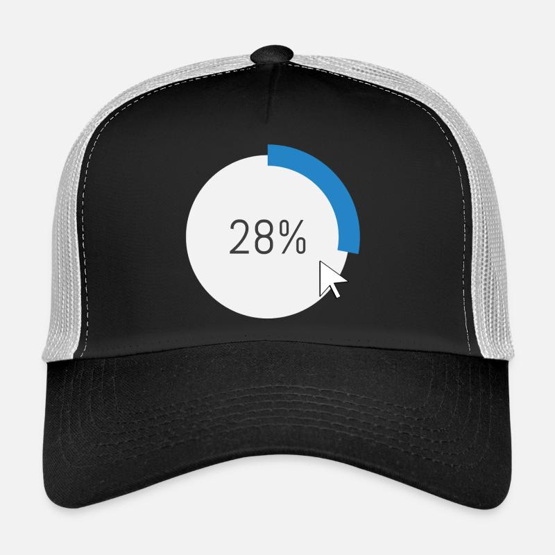 Blauer Fortschritt Ring IT Software PC Computer  Trucker Cap