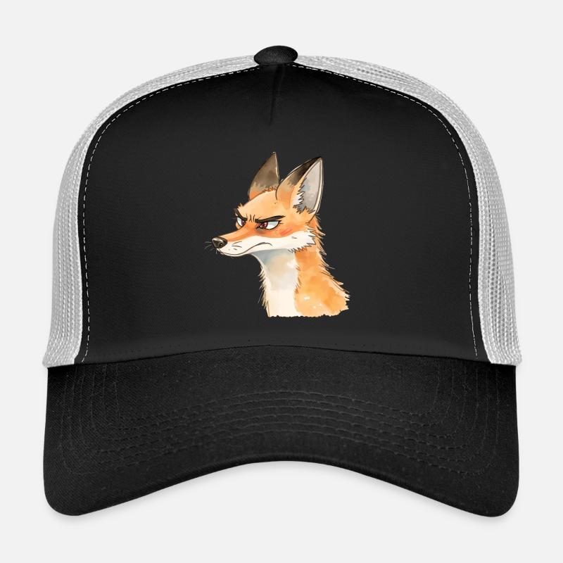 Grim Fox Aquarelle - Conception d’animaux mignons Casquette trucker 