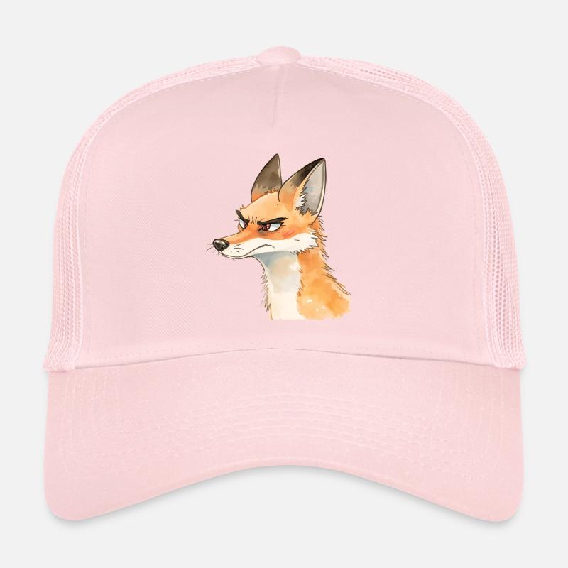 Grim Fox Aquarelle - Conception d’animaux mignons Casquette trucker 
