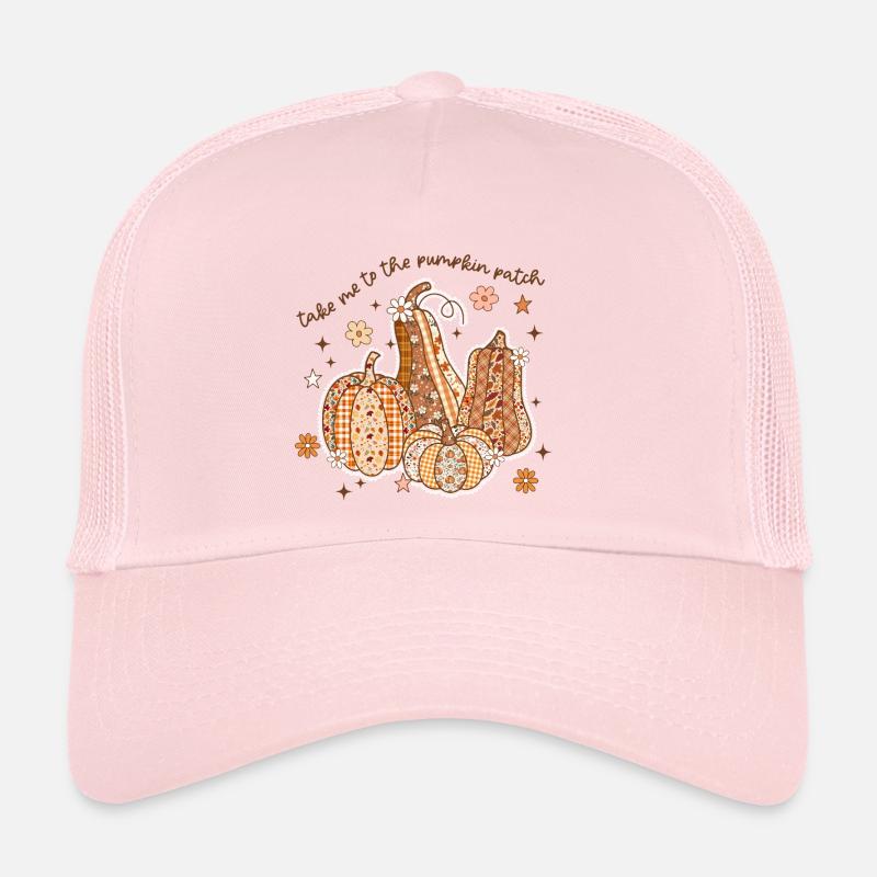 Patchwork Pumpkin Patch Trucker Cap