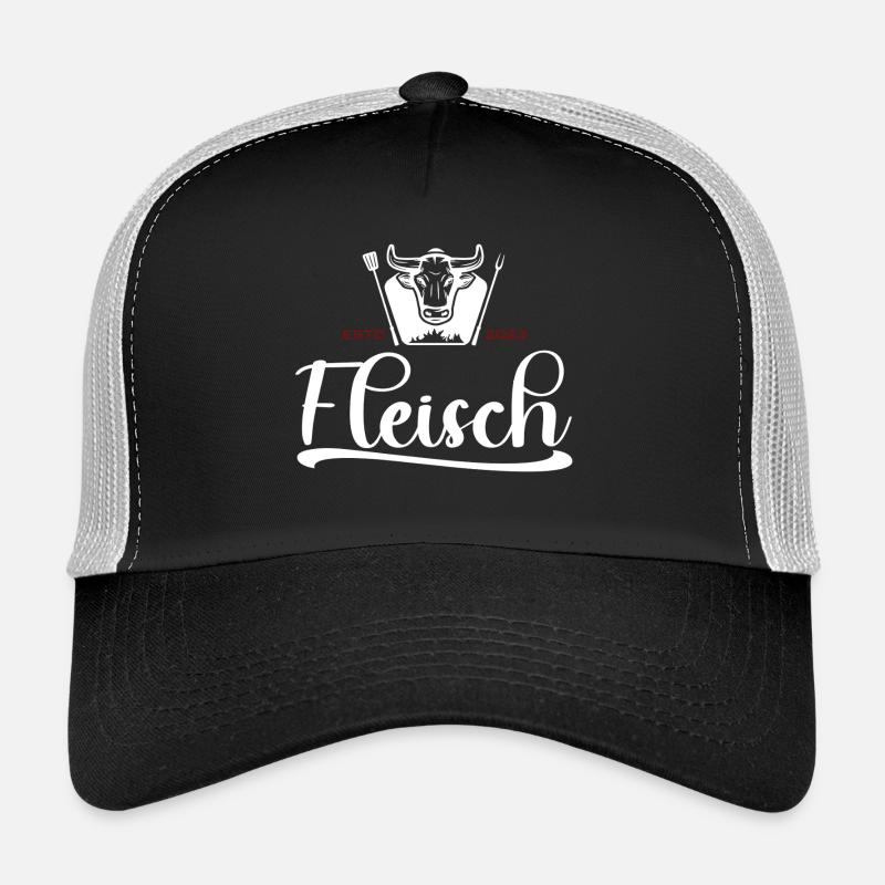 Meat Bull Head Grill Logo 2023 Trucker Cap