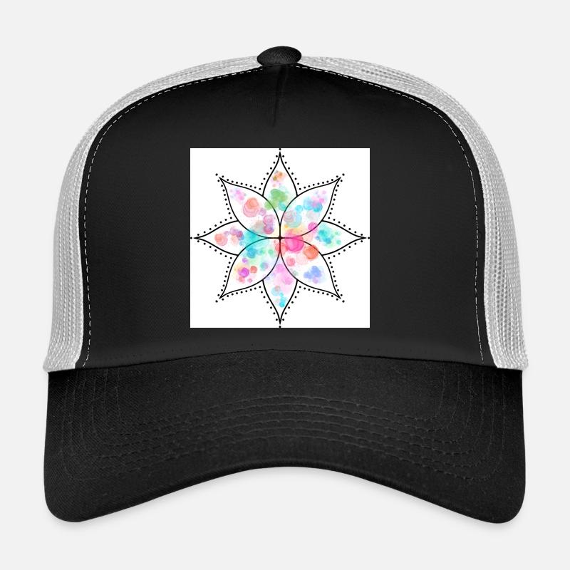 Mandala Pastell Blume Aquarell Trucker Cap